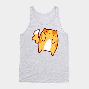 Stubby Little Orange Tabby Tank Top